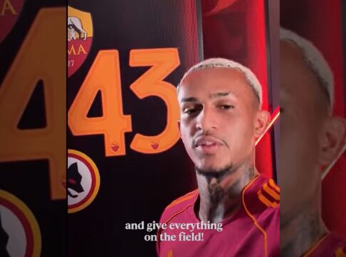 wesley,-ex-flamengo,-e-apresentado-como-reforco-na-roma;-veja-video