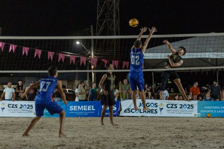 Prefeitura de Cruzeiro do Sul realiza jogos escolares na modalidade vôlei de praia durante final de semana