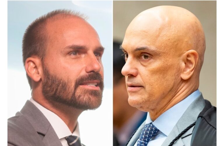 Moraes bloqueia conta e Pix de Eduardo Bolsonaro, que reage à decisão