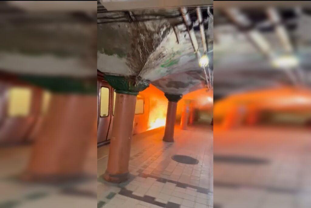video.-passageiros-entram-em-panico-apos-trem-pegar-fogo-nos-eua
