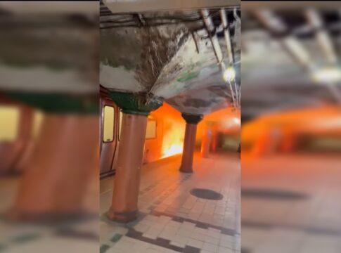 video.-passageiros-entram-em-panico-apos-trem-pegar-fogo-nos-eua