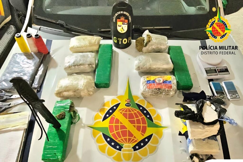 policia-encontra-maconha,-haxixe-e-cocaina-em-mochila-abandonada-no-df