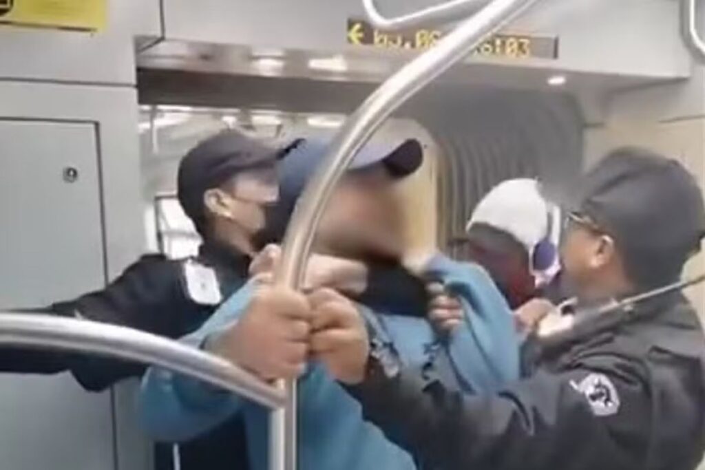 video:-seguranca-da-cptm-aplica-mata-leao-em-ambulante-dentro-de-trem