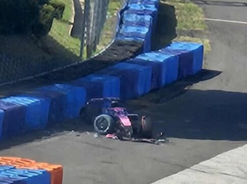 f1:-franco-colapinto-sofre-acidente-em-teste-de-pneus-na-hungria