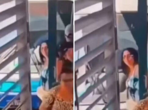 video:-mulher-e-atingida-na-cabeca-por-retrovisor-de-onibus-em-go