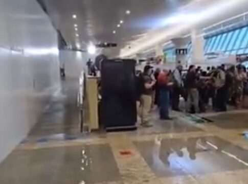 aeroporto-de-belem,-sede-da-cop30,-registra-alagamento-neste-domingo