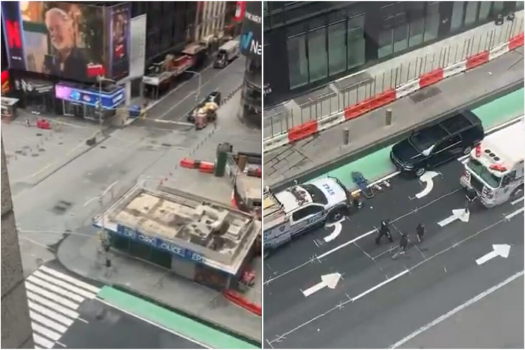 video:-suspeita-de-bomba-leva-policia-a-esvaziar-times-square,-em-ny