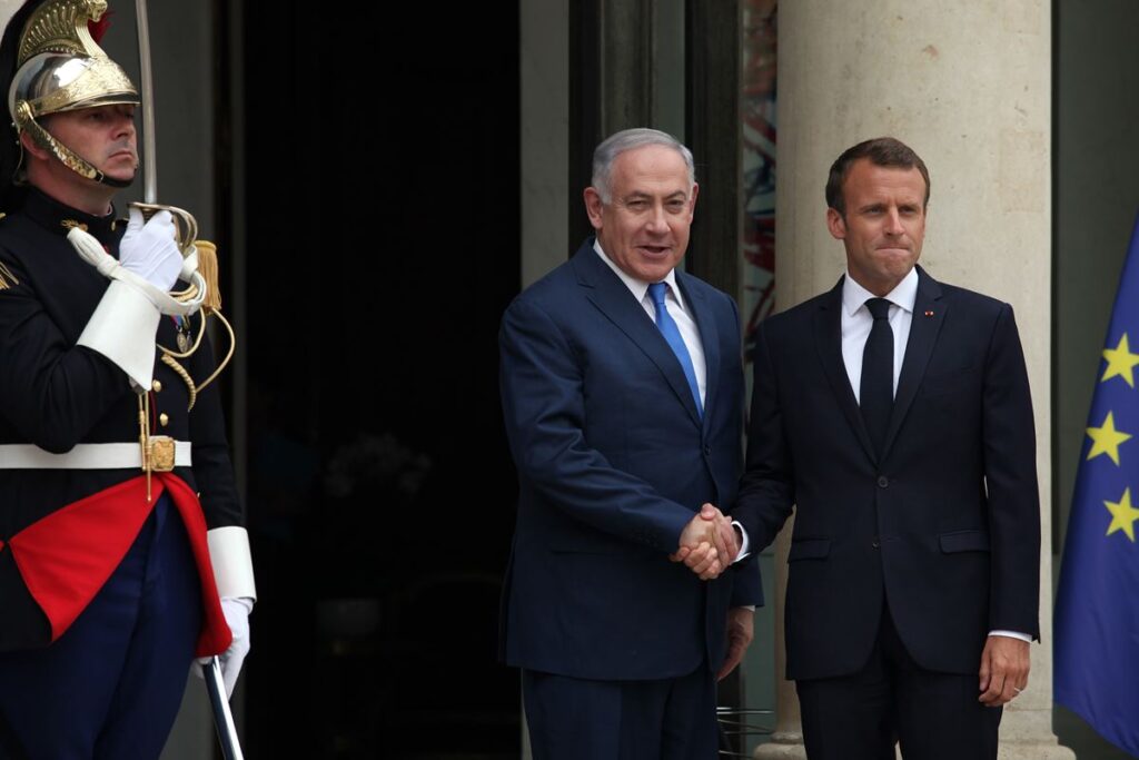 em-carta-a-macron,-netanyahu-acusa-franca-de-incentivar-antissemitismo