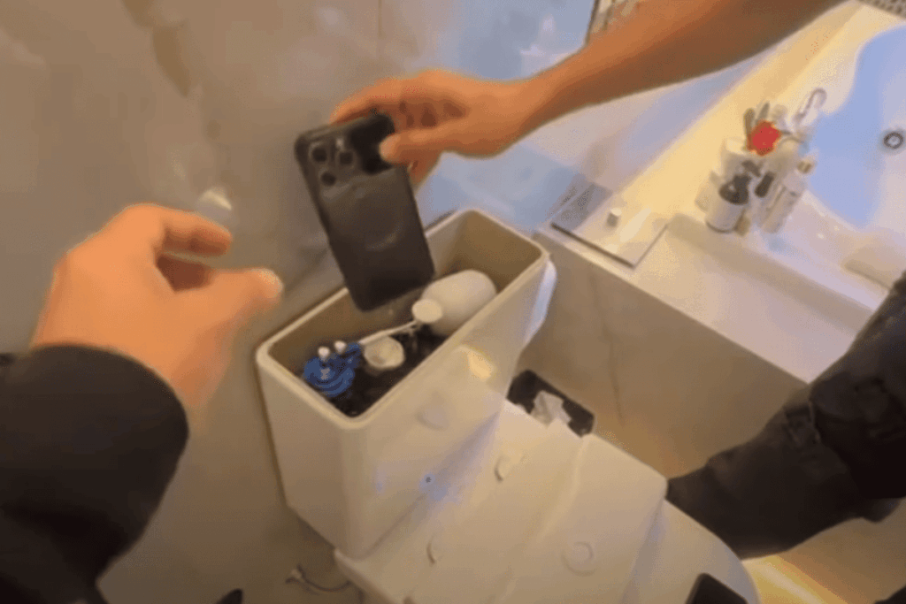 alvo-da-pf-por-desvios-na-educacao-esconde-celular-na-privada;-veja