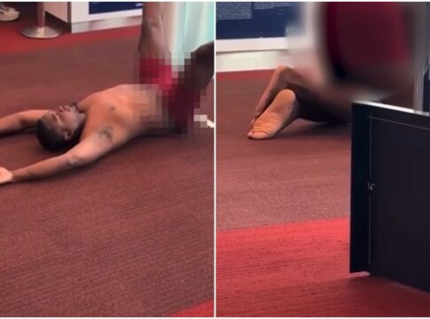 homem-choca-passageiros-com-striptease-em-aeroporto-e-video-viraliza