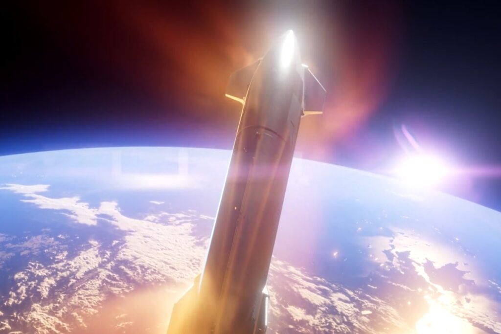 apos-adiamento,-spacex-faz-10o-voo-do-foguete-starship-nesta-segunda