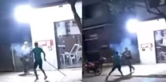 video:-homem-usa-motosserra-ligada-para-ameacar-clientes-e-dona-de-bar