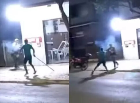 video:-homem-usa-motosserra-ligada-para-ameacar-clientes-e-dona-de-bar