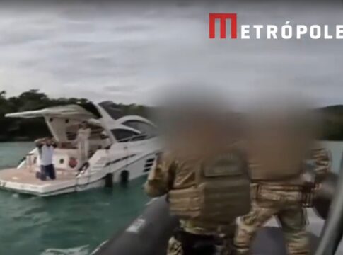 fraude-em-postos:-video-mostra-empresario-tentando-fugir-em-lancha-de-luxo