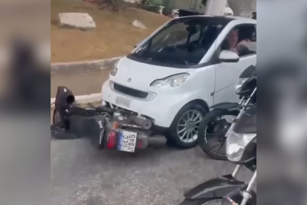 “ce-e-louco?”:-motorista-e-flagrado-arrastando-moto-com-o-carro-em-sp