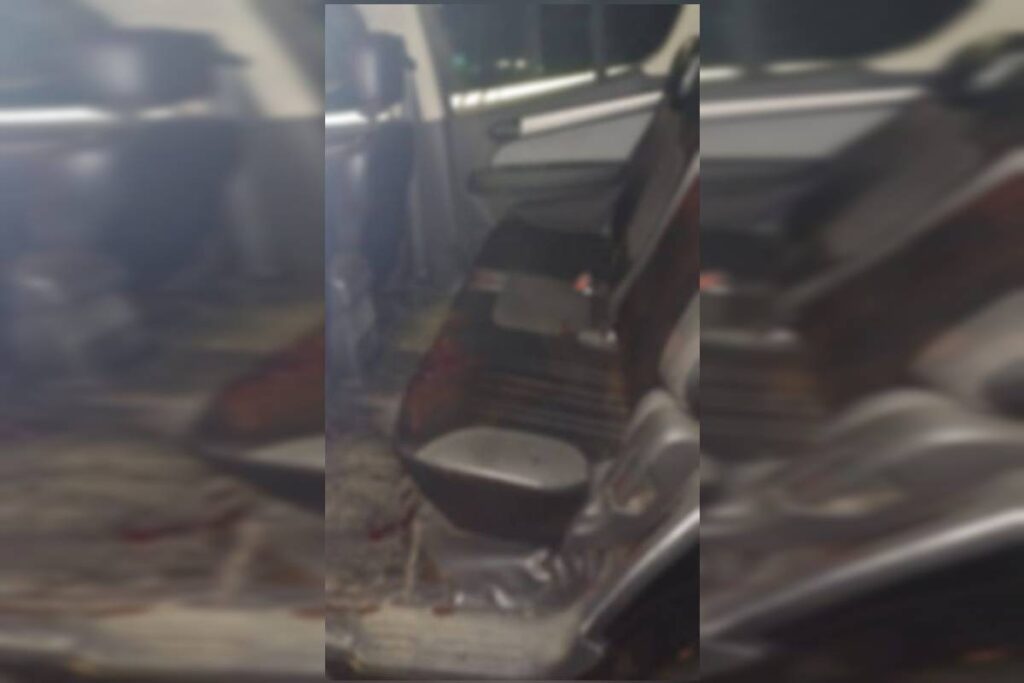 veja-como-ficou-delegacia-e-carro-de-motorista-esfaqueado-dentro-da-dp