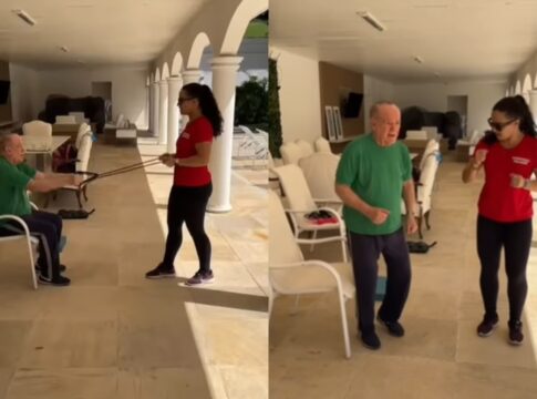 apos-rumores,-renato-aragao-aparece-em-video-malhando-em-casa