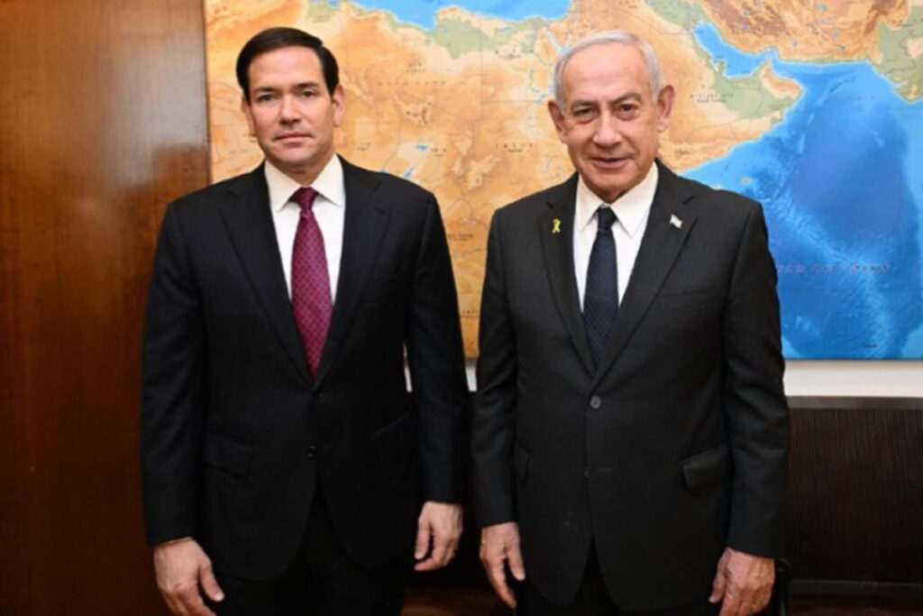 em-israel,-rubio-diz-que-gaza-nao-tera-paz-ate-eliminacao-do-hamas