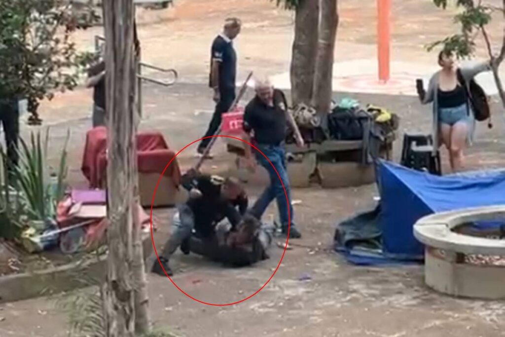 video:-seguranca-da-unb-agride-mulher-acampada-dentro-de-campus