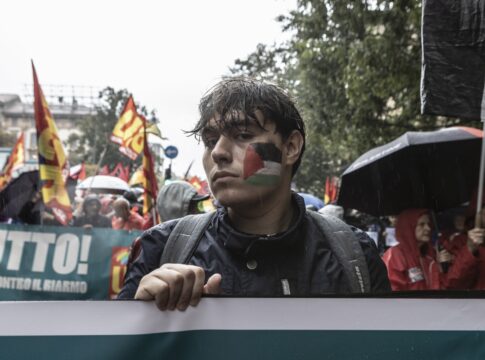 gaza:-tensao-marca-protestos-na-italia-contra-ofensiva-israelense