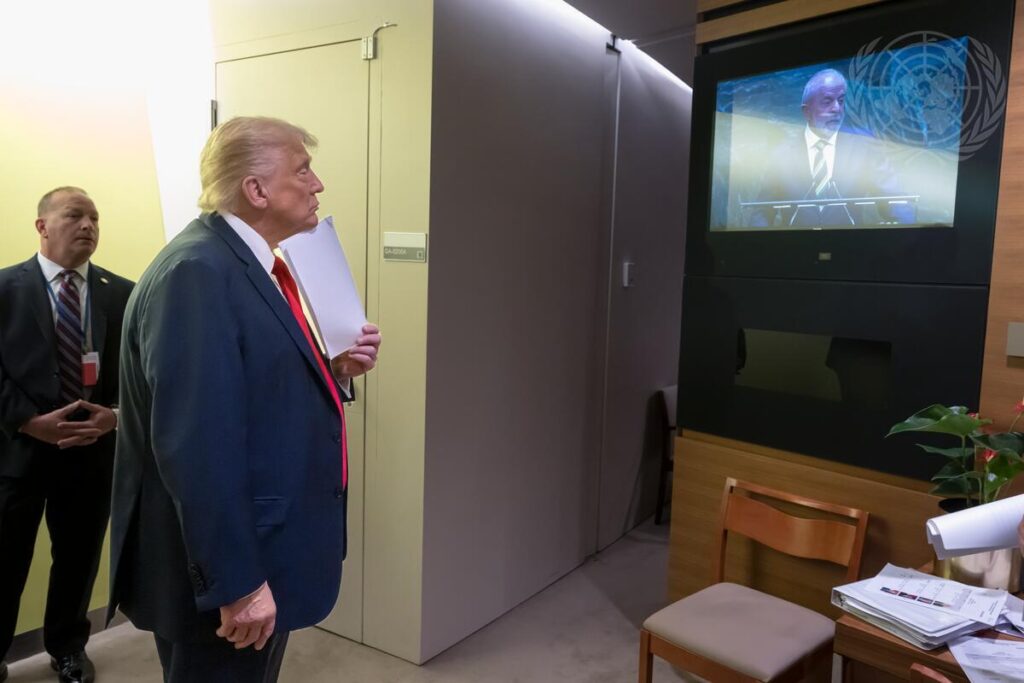 onu-divulga-foto-de-trump-assistindo-ao-discurso-de-lula