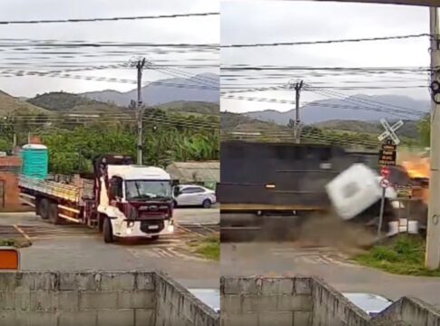 caminhao-e-atingido-por-trem-em-linha-ferrea-no-rio-de-janeiro.-video