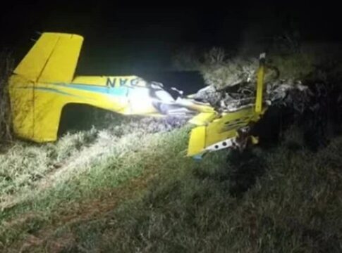 aviao-que-caiu-em-ms-voava-fora-do-horario;-4-morreram