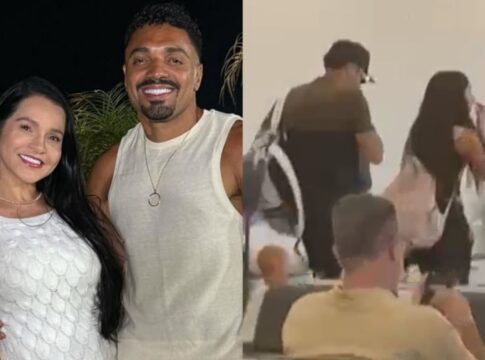 apos-traicao,-tirullipa-e-visto-em-aeroporto-com-a-esposa-e-filhas