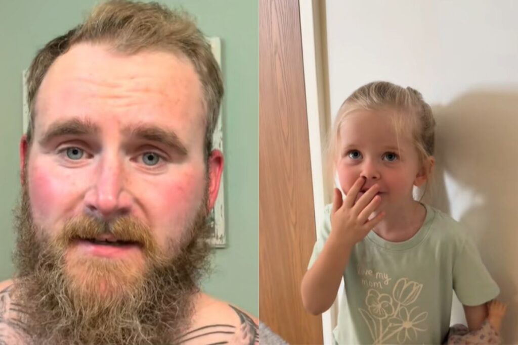 filha-tem-reacao-inesperada-ao-ver-o-pai-sem-barba-pela-primeira-vez