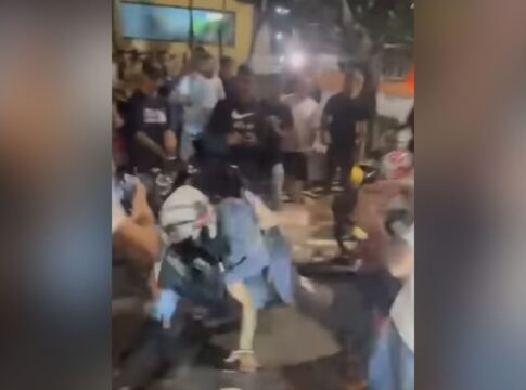 video:-pm-e-agredido-por-motociclistas-apos-evento-no-abc-paulista