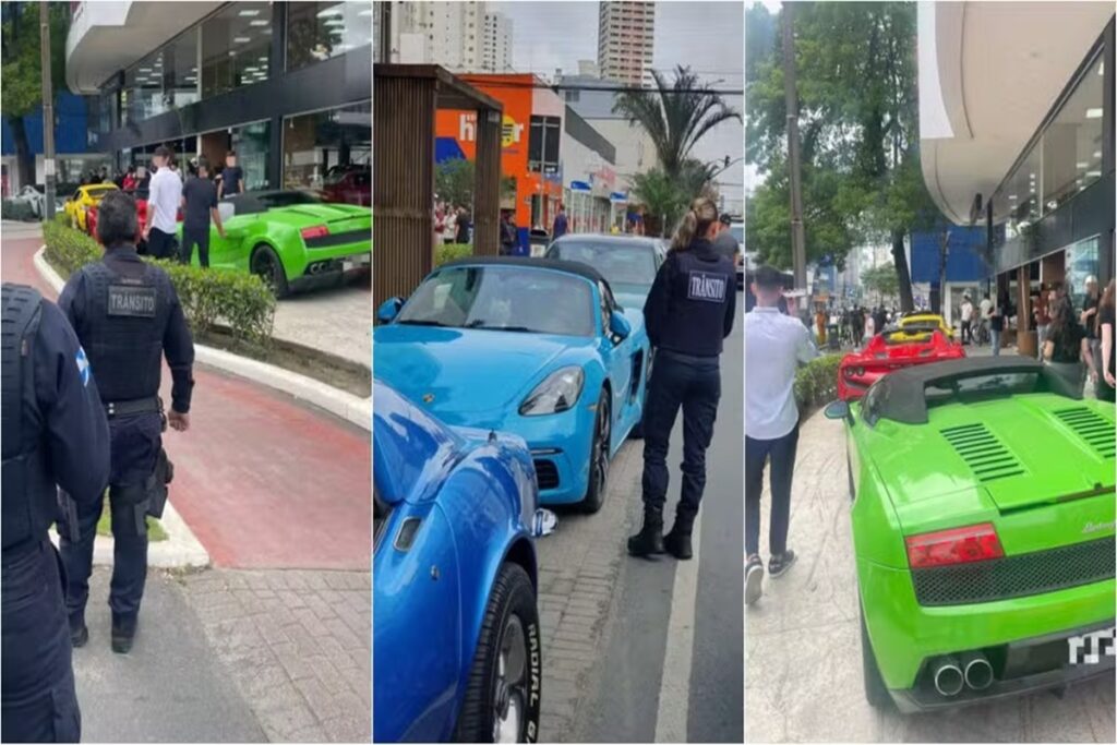 luxo-e-infracao:-encontro-de-ferraris-e-lamborghinis-acaba-em-multa
