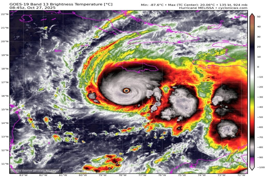 “situacao-assustadora”:-veja-o-poder-de-destruicao-do-furacao-melissa