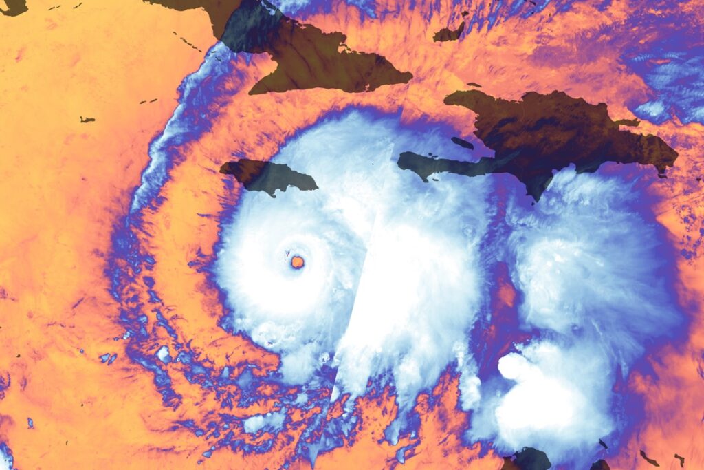 imagem-de-satelite-mostra-furacao-melissa-avancando-pelo-caribe