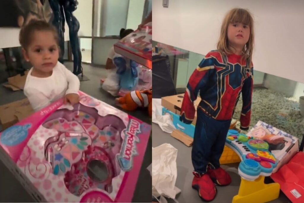 reacao-de-maria-flor-e-maria-alice-a-presentes-de-vini-jr.-encanta-web