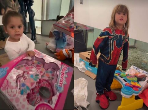 reacao-de-maria-flor-e-maria-alice-a-presentes-de-vini-jr.-encanta-web