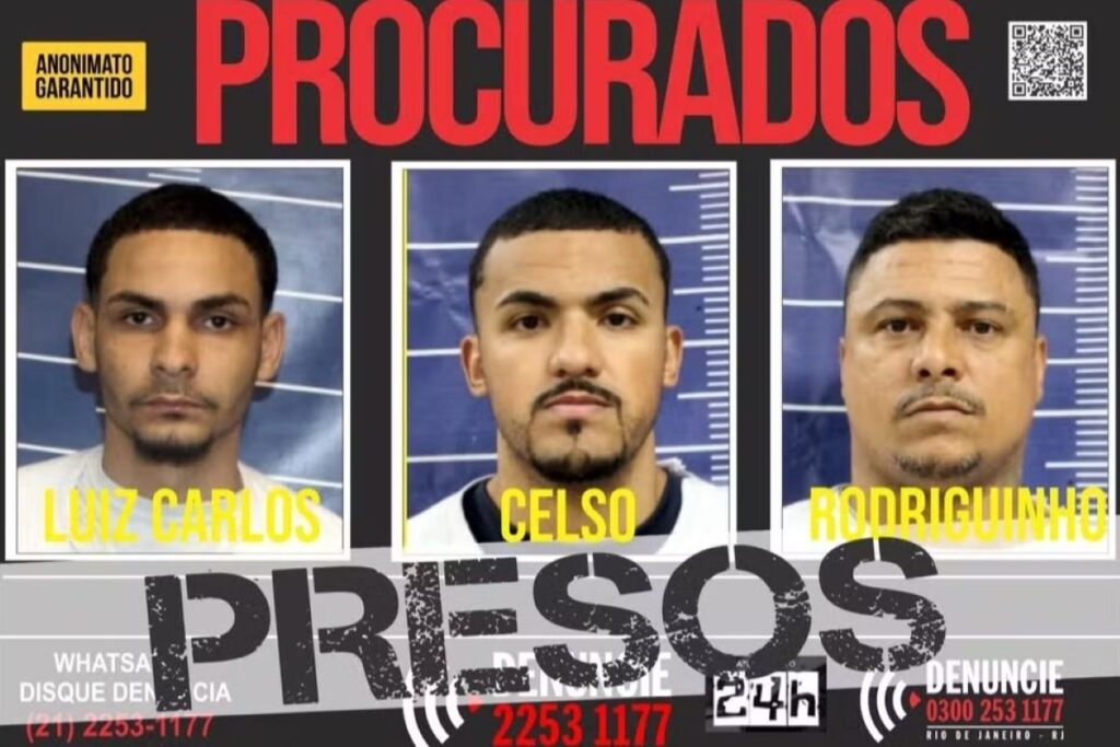 disque-denuncia:-policia-prende-trio-que-fugiu-de-megaoperacao-no-rio