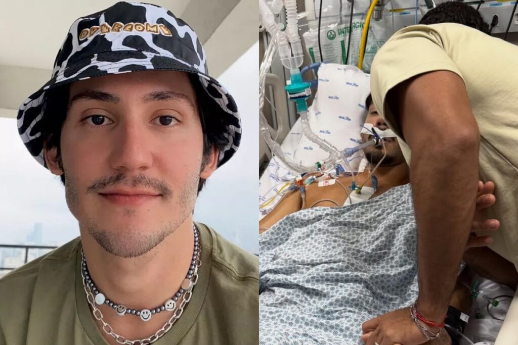 imagens-fortes:-vittor-fernando-mostra-ferimentos-apos-ataque-a-tiros