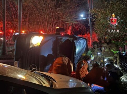 van-com-ginastas-de-sp-que-capotou-no-df-tinha-18-criancas-e-4-adultos