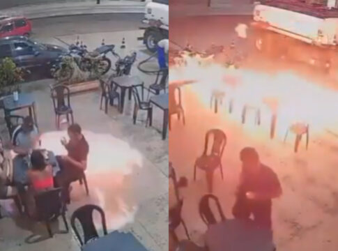 homem-acende-cigarro-e-fogo-se-espalha-rapido-em-posto-de-gasolina