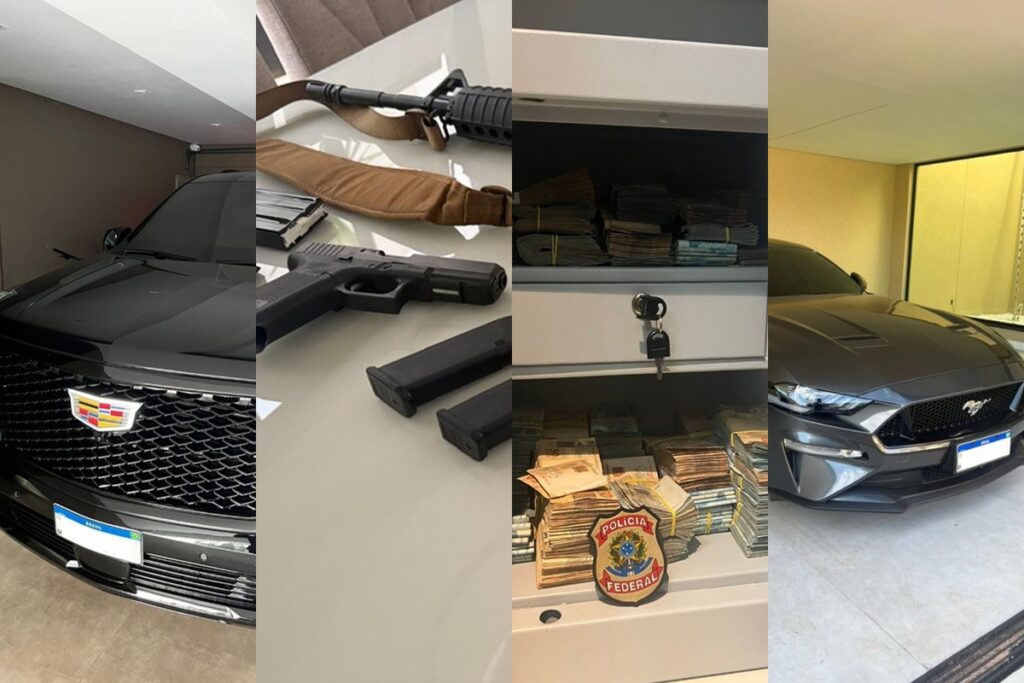 pf-encontra-cofre,-fuzil-e-carros-de-luxo-em-operacao-contra-fraude-no-inss