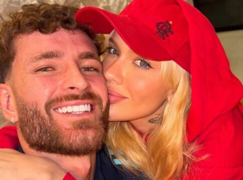 leo-pereira,-do-flamengo,-e-karol-lima-sao-flagrados-em-almoco-no-rio