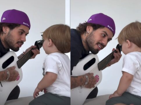 reacao-do-cacula-de-ze-felipe-ao-ouvir-canto-do-pai-viraliza