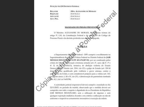 veja-o-mandado-em-que-moraes-mandou-a-pf-prender-bolsonaro
