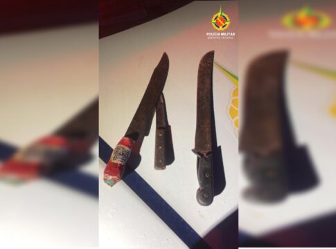 armado-com-facao,-homem-e-preso-por-ameacar-propria-familia-no-df