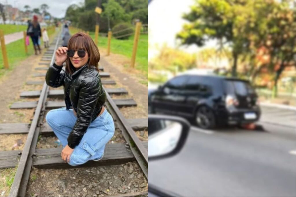 mulher-arrastada-por-carro-esta-respirando-sem-aparelhos,-diz-irma