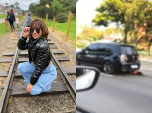 mulher-arrastada-por-carro-esta-respirando-sem-aparelhos,-diz-irma