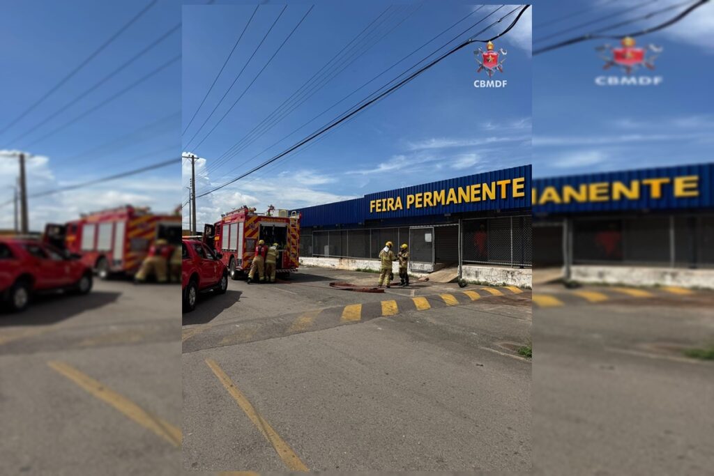 Incêndio destrói banca de verduras na Feira Permanente de Ceilândia incendio-destroi-banca-de-verduras-na-feira-permanente-de-ceilandia