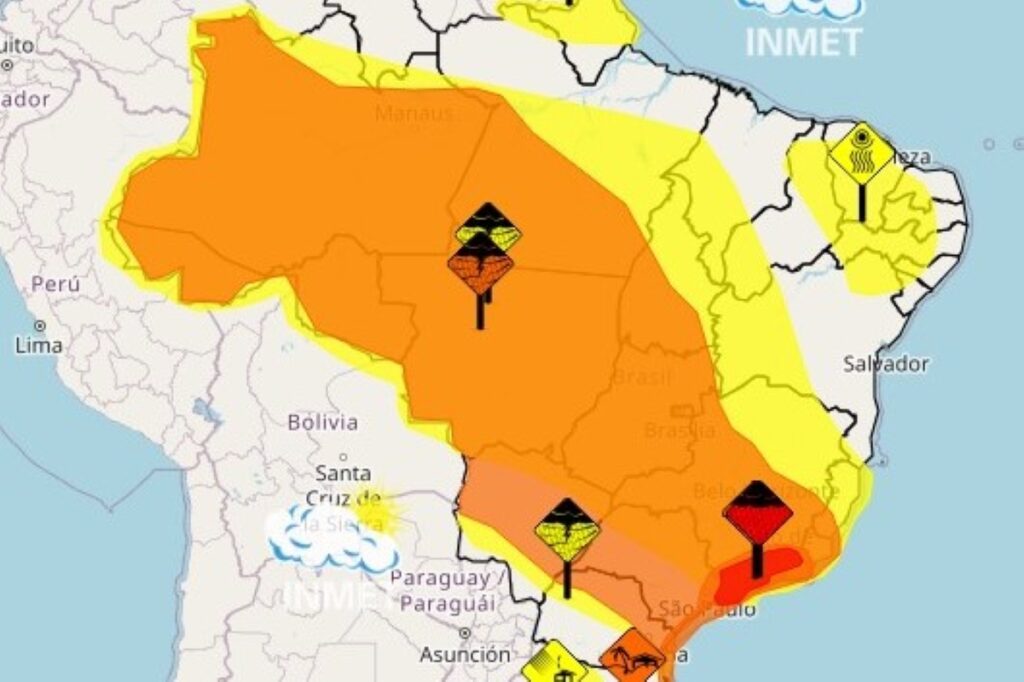 alerta-laranja:-tempestades-ameacam-15-estados-e-o-df,-diz-inmet