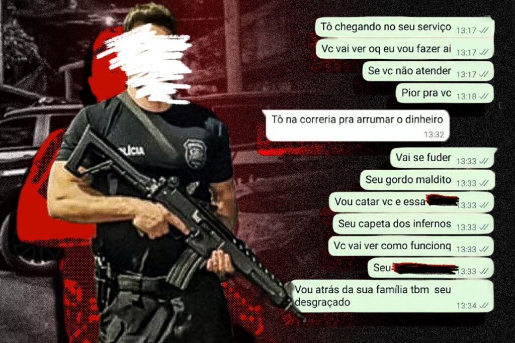 prints-mostram-ameacas-de-policial-a-alvo-de-agiotas:-“vou-te-quebrar”