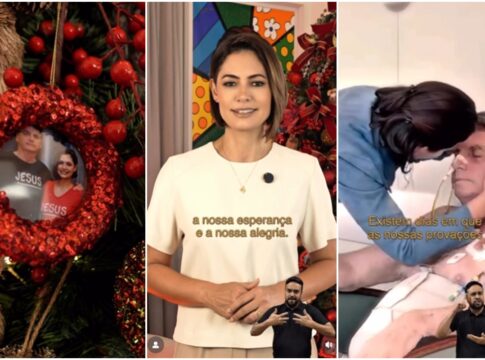 em-mensagem-de-natal,-michelle-bolsonaro-pede-oracoes-por-bolsonaro